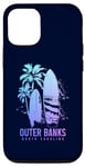 Coque pour iPhone 13 Outer Banks North Carolina Surf Planche de surf vintage