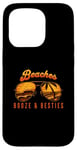 Coque pour iPhone 15 Pro Beaches Booze & Besties Lunettes de soleil aviateur