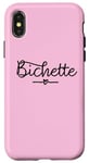 Coque pour iPhone X/XS Bichette surnom cadeau fille femme couple Saint-Valentin