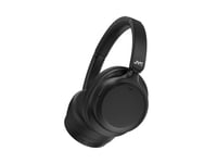 JVC Casque sans Fil à réduction de Bruit Hybride, Bluetooth 5.3, Batterie Rechargeable 50 Heures, Compatible Assistant Vocal, Conception Pliable dans 2 Sens, câble Amovible Inclus – HA-S95N-B (Noir)