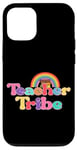 Coque pour iPhone 12/12 Pro Livres arc-en-ciel colorés Teacher Tribe