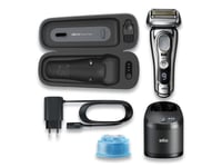 Braun Series 9 Pro 9496Cc, Barberingsmaskin, Sølv, Batteri, Lithium-Ion (Li-Ion), Innebygd Batteri, 42 Dager