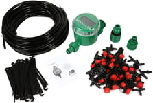 Kits d'irrigation,Micro Drip Minuteur d'Arrosage Automatique DIY Syst¿¿me d'arrosage DIY pour Irrigation Arrosage Brumisation Jardin Serre (20M¿¿tres Tuyau avec 30Micro Buses De Gicleurs)