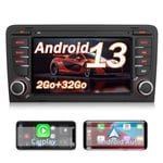 AWESAFE Autoradio Android 13 pour Audi A3 S3 RS3 8P (2003-2012) (2Go + 32 Go) avec Carplay Android Auto 7 Pouces GPS WiFi USB SD Bluetooth Commande au Volant(sans Lecteur CD)