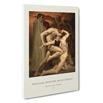 Big Box Art Dante and Virgil William-Adolphe Bouguereau Canvas Wall Art Framed Picture Print, 30 x 20 Inch (76 x 50 cm), Exhibition