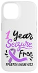 Coque pour iPhone 14 1 an de soutien pour la sensibilisation à l'épilepsie sans crises