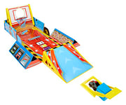 Little Tikes My First Cars Crazy Fast 4-in-1 Dunk’n, Stunt’n, Game’n Set - Exclusive Pullback Toy Car - Includes 1 Car, Launcher, 4 Games & Scoreboard that Travel up to 50ft/15m - For Kids Ages 3+