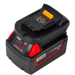 Milwaukee M18 18V Litiumbatteri Konverteradapter till DeWalt Dcb 18V/20V Litium-jon Batterier Elverktyg