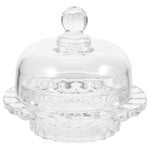 crystal candy jar Glass Storage Jar Clear Candy Jar Biscuit Dish Decorative