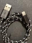 Mobitek Iphone Braided Cable 9-pin Black 1m New