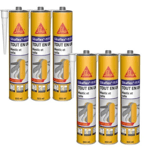 Lot de 6 mastics colles multi-usages SIKA Sikaflex 11 FC Purform - Blanc - 300 m