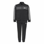 Lasten verkkapuku Adidas Essentials Shiny 3 Stripes Musta (Koko: 5-6 vuotta)