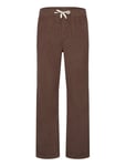 Lindbergh Elastic Waist Corduroy Pants Brun