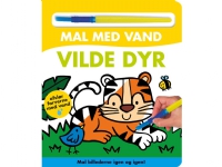 Måla med vatten - vilda djur (kartongbok med pensel - måla om och om igen)