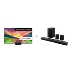 LG QNED82 65" 4K QNED TV (2023) + LG S70TR 5.1.1 Soundbar Dolby Atmos -tuotepaketti