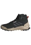 adidas Homme Terrex AX4 Mid Beta Cold.RDY Hiking Shoes Chaussures de randonnée, Core Black/Carbon/Semi Impact Orange, 40 EU