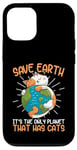 Coque pour iPhone 12/12 Pro Save Earth Cat Lovers, une planète mignonne qui s'embrasse