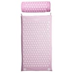 ShaktiMat [L'original depuis 2007] Ensemble Tapis d'Acupression et Coussin d'Acupression pour Relaxation – Soulage la douleur dans le Dos, Cou, Jambes - Améliore circulation sanguine & Sommeil - Rose