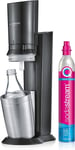 SodaStream Crystal 3.0 Sodamaskin Svart inkl. glasflaska