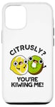 Coque pour iPhone 12/12 Pro Petit jeu de mots amusant aux fruits Citrusly You're Kiwiing Me