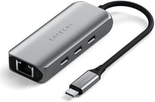 Satechi 4-in-1 Usb-c Hub Med 2.5 Gigabit Ethernet Usb Type-c