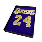 YUEN Le Maillot de Basket - Ball des Lakers n° 24 Vintage, Le Tissu Extensible et Respirable, Le Maillot de Sport des Fans S 9