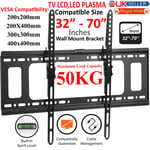 TV Wall Bracket Mount Tilt For 32 37 40 42 43 49 50 55 60 65 70" Inch Plasma LCD