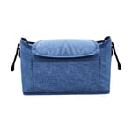 SunniMix Sac de Rangement Universel pour Poussette pour Bébé avec Poche pour Porte-gobelet - Bleu