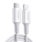 Ugreen USB-C Till Lightning Kabel 0.25m - Vit