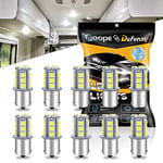 Defvnsy Ampoule LED P21W 1156 BA15S, Super Lumineuses Blanc 6000K Ampoules 12V, avec 18SMD 5050 Ampoule LED Voiture pour Clignotants, Feux Arrière, Feux de Jour, Feux de Recul, Feux de Freinage