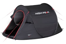 High Peak Vision 2, Camping, Tunneltält, 1,86 Kg, Svart