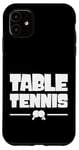 Coque pour iPhone 11 Raquette de tennis de table professionnelle
