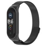 Milanese Loop Rannekoru Xiaomi Mi Band 5/6 Musta