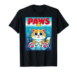 Paws Cat and Mouse Top, Cute Funny Cat Lover Parody T-Shirt