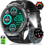 Smartwatch Pour Homme (Fonction Téléphone), Grand Écran Hd 1,85"" / Batterie De 710 Mah / Montre De Sport Pour Homme Avec Lampe De Poche / 120 + Modes De Sport, Montre De Fitness Étanche Ip68[L1517]