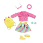 Corolle Girls - Dressing Fluo, 7 Accessoires, pour poupée Mannequin, 28 cm, dès 4 Ans, 9000610100