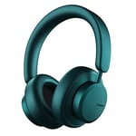 Urbanista Miami True Wireless Over Ear Headphones, Active Noise Cancelling Bluetooth Headphones, Built-In Microphone, 50 Hr Playtime, ANC Earphones with On Ear Detection & Carry Case, Teal Green