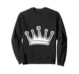 Royal Crown Illustration Elegant and Regal Art Design Sweatshirt