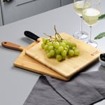 Russell Hobbs Serving Chopping Board Bamboo Cheese Charcuterie Black/Gold Handle