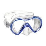 Masque Enfant Mares Aquazone Seahorse, Masque Snorkeling Enfant - Unisex, Bleu Transparent