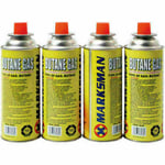 4X BUTANE GAS BOTTLES CANISTERS FOR PICNIC PORTABLE STOVES COOKERS GRILL HEATERS