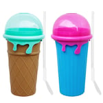 Slushy Maker Beker Ice Cream Maker Smoothies Cup Milkshake Bottle Squeeze Cup