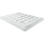 Surmatelas Surmatelas latex naturel Blanc doux hauteur 13 cm 150x190 cm