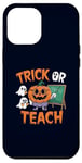 Coque pour iPhone 12 Pro Max Trick or Teach Funny Teacher Halloween Spooky Season