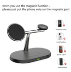 3IN1 Wireless Charger Charging Dock Stand for iPhone 15 14 13 12 Pro Max Magsafe