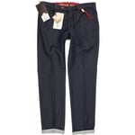 MMX Lynx Men Blue Skinny Slim Chino Stretch Trousers W33 L32 (51995)