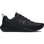 Under Armour UA Charged Commit TR 4 Baskets légères, chaussures de sport respirantes pour hommes, noir/noir/gris