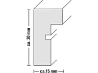 Hama Copenhagen, Enkel Bilderamme, Glass, Mdf, Eik, Bord, Vegg, 13 X 18 Cm, Rektangulær