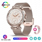 Fashion Women Smart Watch, Heart Rate Custom Dial Watch Make Voice Call, GIFT