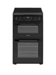 Hotpoint Hd5V93Ccb 50Cm Wide Electric Double Oven Cooker - Black